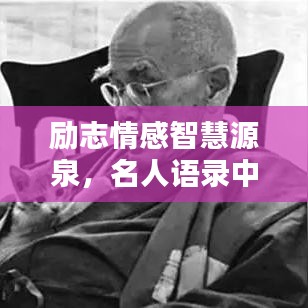 励志情感智慧源泉，名人语录中的心灵激荡语句