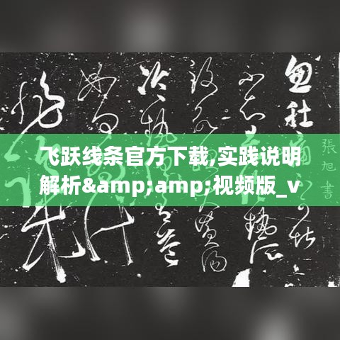飞跃线条官方下载,实践说明解析&amp;视频版_v8.422